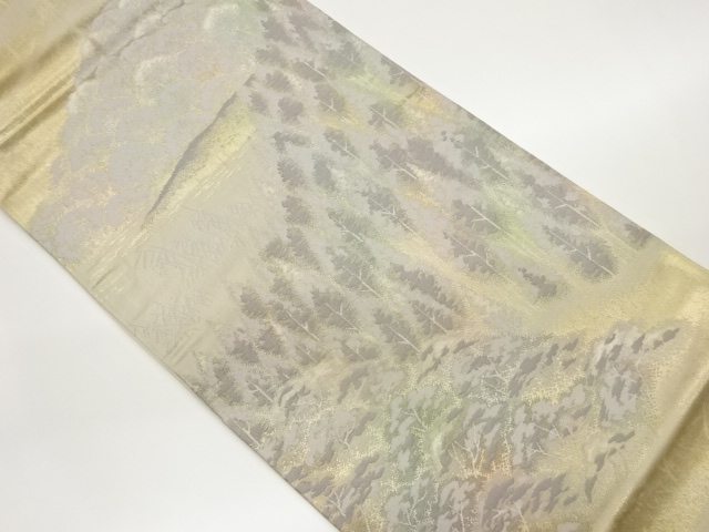 山並模様織出し袋帯